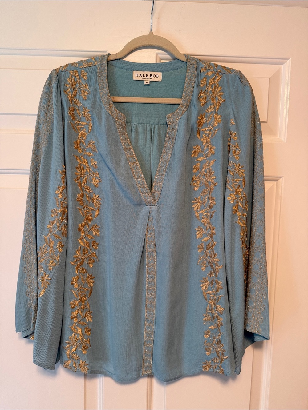 Hale Bob Aqua Blue Lightweight Top